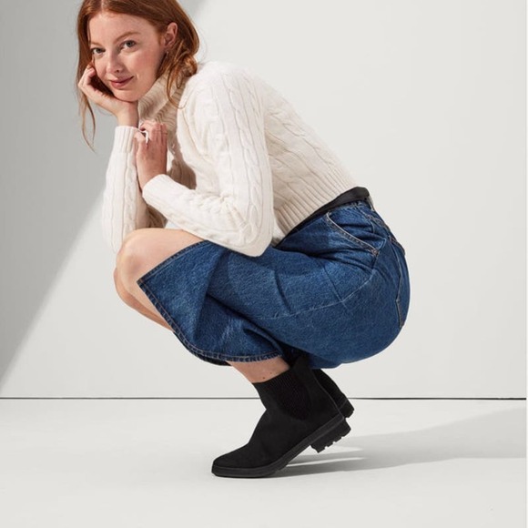 Rothy's Shoes - Rothy's The Lug Boot Merino Wool Lightweight Onyx Black Size W9.5 NWOB